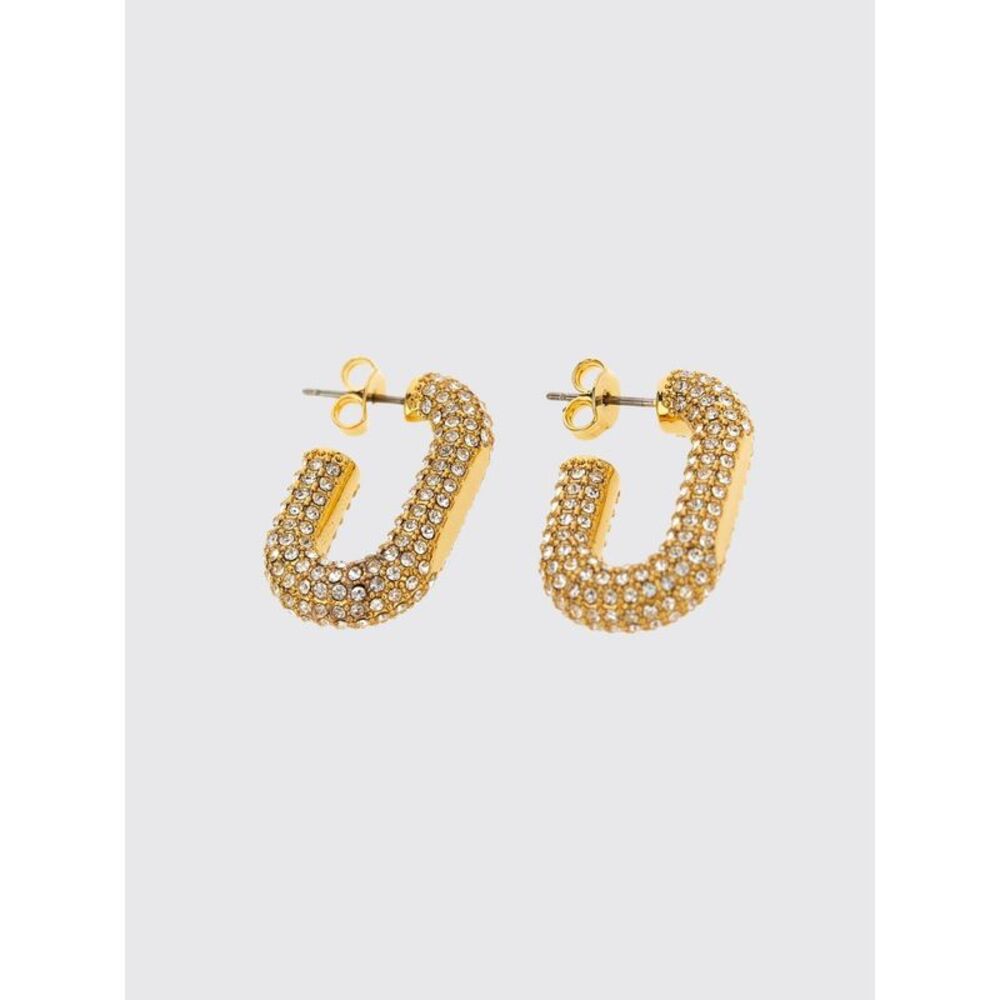 Rabanne Women Rabanne Drop Earrings In Gold-Tone Brass With Set Crystals